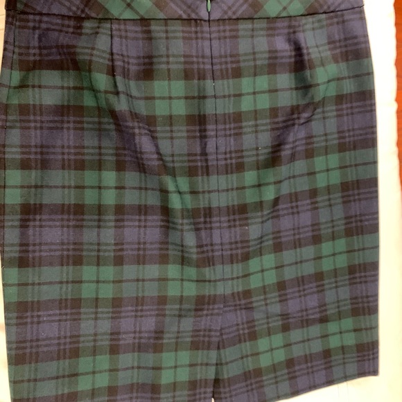 J. Crew Plaid wool-blend pencil skirt - Picture 4 of 5